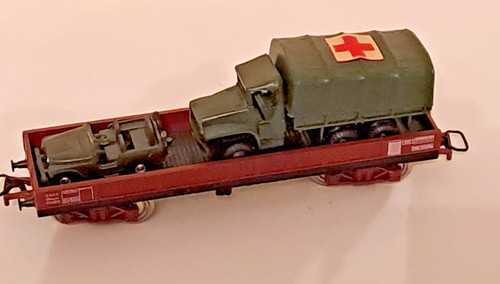 Wagon plat sncf - plat, avec