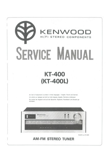 Service manual for kenwood - for,