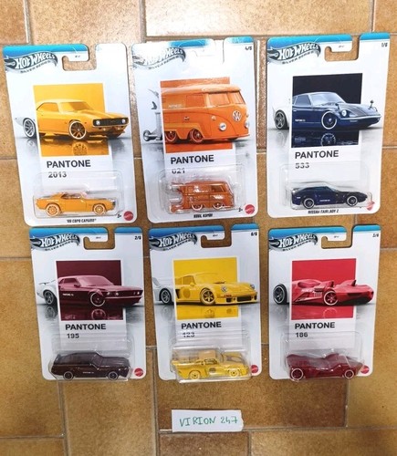 Hotwheels pantone artset - pantone, 1/64