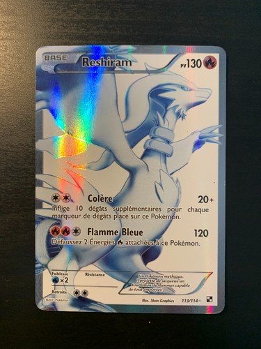Carte pokémon reshiram - carte, :
