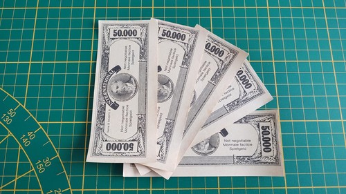 Lot billets 50000 jeu - x5,