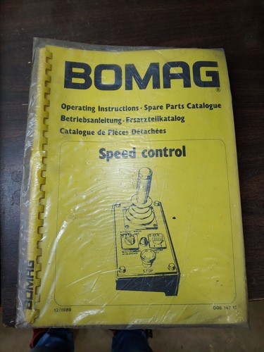 Bomag speed control operating - speed,