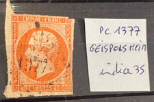 ? Timbre classique N°16 - 40 c Orange Empire  - PC N°1377 Geispols Heim?
