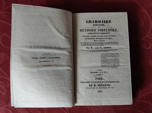 Grammaire comparée français