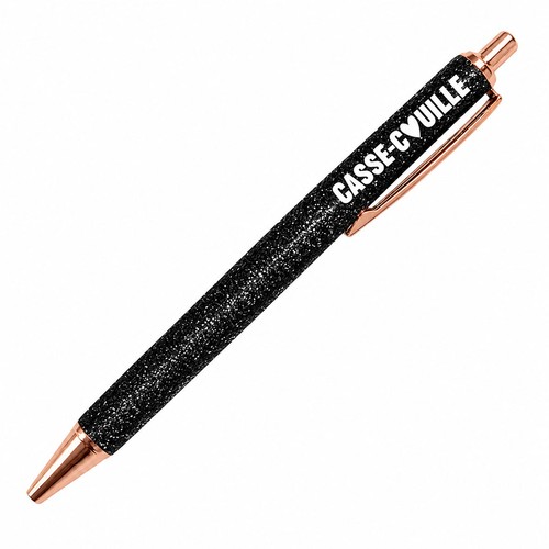 Stylo paillettes noir - stylo,