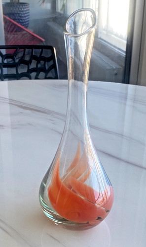 Superbe vase verre soufflé - en,