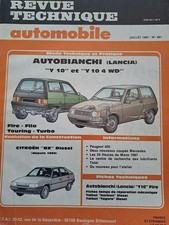 AUTOBIANCHI LANCIA Y10 4WD TURBO FIRE FILA REVUE TECHNIQUE AUTOMOBILE RTA 481 BX