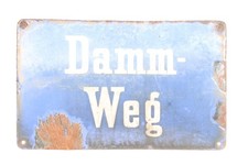 Ancien Plaque Damm Chemin