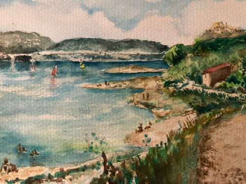 Très belle peinture gouache - très,