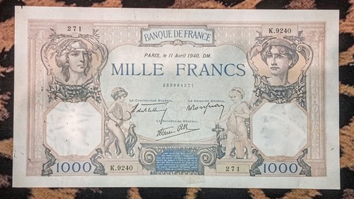Billet 1000 francs cérès - billet, et