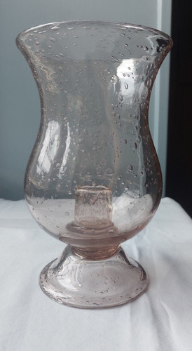 Photophore rose verre - photophore, en
