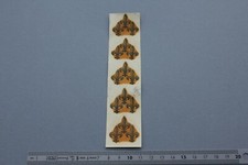 FH Ancien chromotransfert décalcomanie FLEURS LYS vintage 50/60's