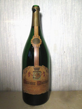 BOUTEILLE vide VIN JURA HENRI MAIRE COTEAUX DE PUPILLIN Jeroboam 5 l Bottle rare