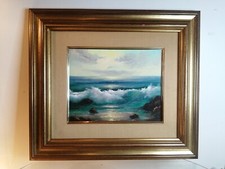 Peinture marine signée - peinture,