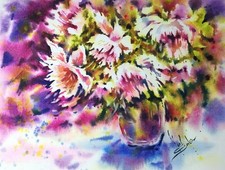 Peinture originale aquarelle