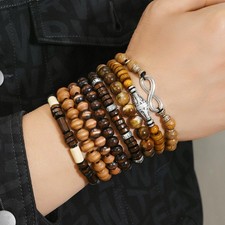 Lot de 8 bracelets en perles