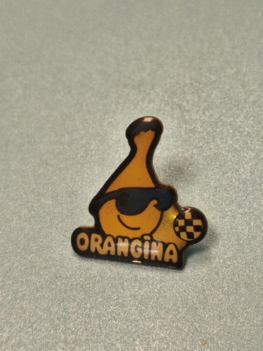 Vintage pin orangina logo - orangina,