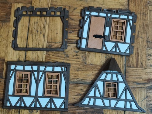 Lot playmobil murs maison - lot,