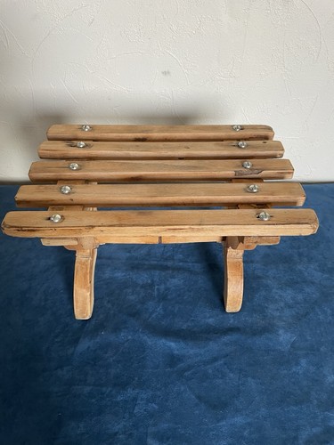 Ancien petit tabouret bois - tabouret,