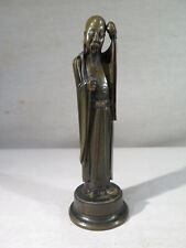 ANCIENNE JOLIE SCULPTURE PERSONNAGE SAGE EN BRONZE ASIE EXTREME ORIENT CHINE