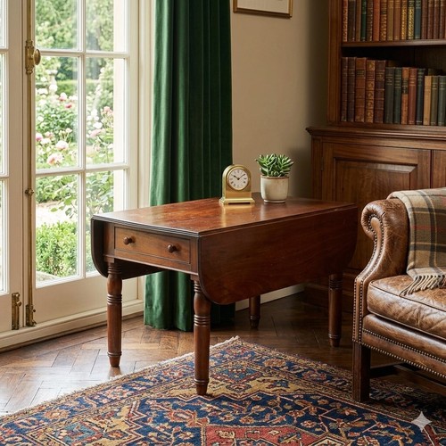 Table basse ancienne - basse, acajou