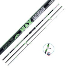 Canne Pêche Surfcasting 3 Pièces FALCON MAX SURF 4.20 M - 150 Gr Anneaux Fuji