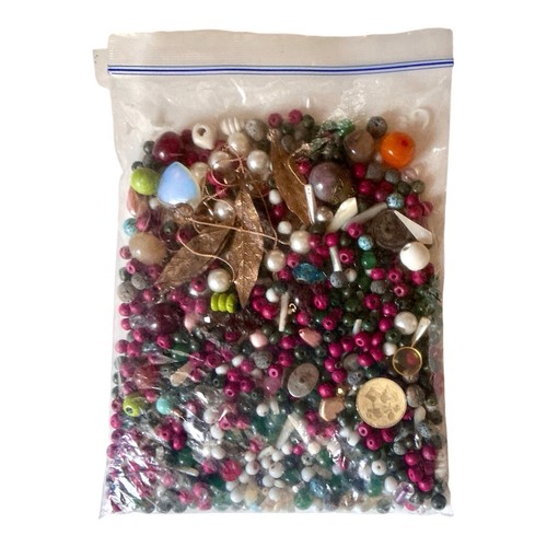 Important lot perles verre - de,