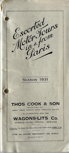 Brochure ancienne 1931 thomas - brochure,