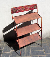 Présentoir étagère BISCUITS St MICHEL Tôle lithographiée VINTAGE