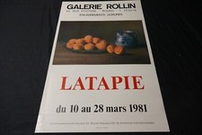 LATAPIE   Affiche 1981  Exposition galerie peinture
