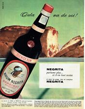 Publicité Advertising  0822  1958  rhum Negrita Bardinet  cake  old Nick rum
