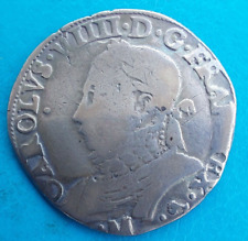 Henri III (au nom de Charles IX) , teston 1575 M Toulouse