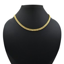 Main 18k Plaqué Or Laiton Victoria Lien Chaîne Collier Réglable pour Femme