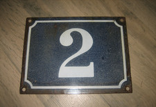 Ancienne Plaque numéro de rue