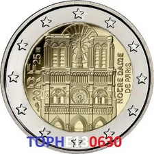 FRANCE COMMÉMORATIVE 2025 " NOTRE DAME DE PARIS" 2 EURO - NEUVE - UNC -