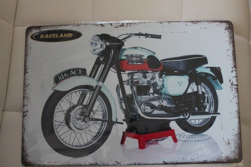 Plaque publicitaire moto - publicitaire,