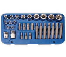 COFFRET BGS TECHNIC DOUILLES TORX FEMELLES E4 à E24 EMBOUTS T20 A T55