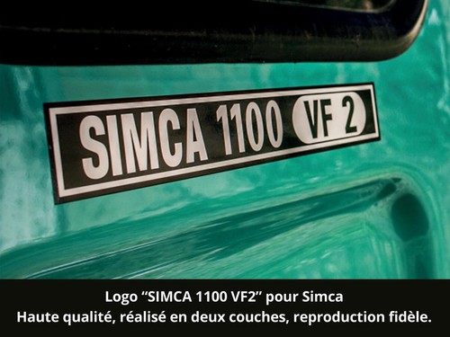 Sticker logo simca 1100 vf2 - -,