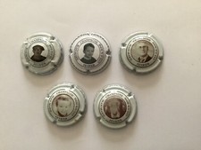 Capsules de Champagne:Lot de 5 Capsules Fevrier J-M.Gye sur Seine.