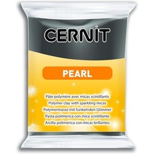 [CE0860056100C] Cernit Pâte à modeler polymère PEARL 56 g Noir