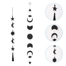  Pendentif Design puce en bois, 2 pièces, décoration murale suspendue, pendentif