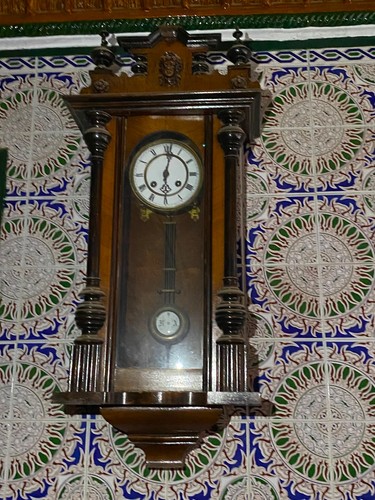 Antique wall regulator clock - antique,