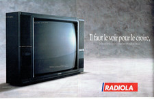 Publicité Advertising 0825 1988 Radiola Téléviseur  système CTI  2 pages