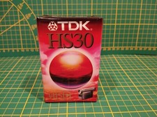 Cassette Vierge pour Camescope VHS-C TDK HS 30 - VHS C Neuf