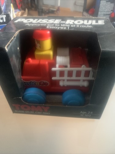Vintage tomy camion pompier - tomy,
