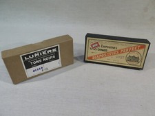 BOITES ANCIENNES PLAQUES PHOTOS STEREOSCOPIQUE VIERGES NEUVES DIAPOSITIVES