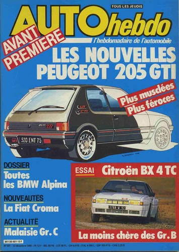Auto hebdo 501 12 - n°501, 12/12/1985