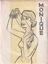 Bas nylon MONIQUE 2 coloris 3 tailles. Vintage stockings.