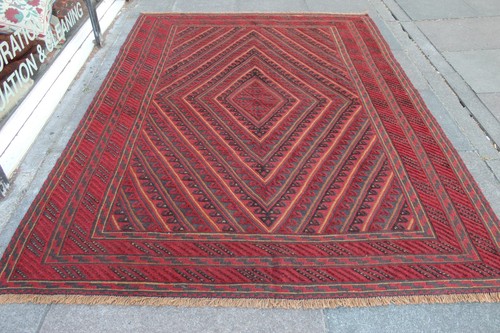 Tapis rétro afghan mushvani - tapis,
