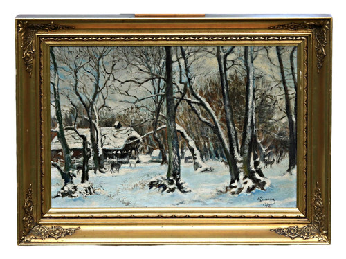 Tableau huile paysage - tableau,